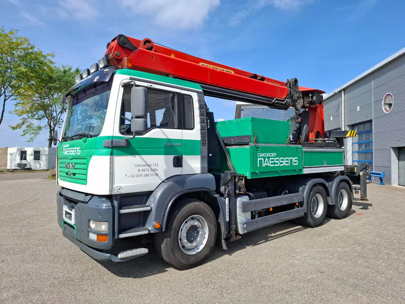 MAN TGA 33.410 / 6X4 / PALFINGER PK4000 1EL ROOFER CRANE / 25M / REMOTE / 2X BIG AXLE / 490677 KM / MANUAL / EURO-3 / 2005 - شاحنة كرين: صورة 3 MAN TGA 33.410 / 6X4 / PALFINGER PK4000 1EL ROOFER CRANE / 25M / REMOTE / 2X BIG AXLE / 490677 KM / MANUAL / EURO-3 / 2005 - شاحنة كرين: صورة 3