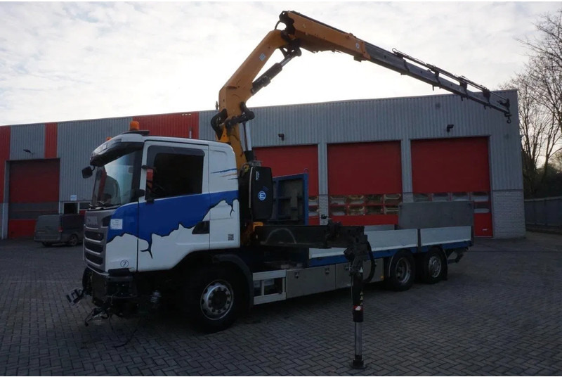 Scania G490 / ENGINE RUNNING / RETARDER / EFFER 255-5S CRANE REMOTE / PLATFORM / FULL-AIR / AUTOMATIC / EURO-6 / 2014 - شاحنة كرين: صورة 2 Scania G490 / ENGINE RUNNING / RETARDER / EFFER 255-5S CRANE REMOTE / PLATFORM / FULL-AIR / AUTOMATIC / EURO-6 / 2014 - شاحنة كرين: صورة 2