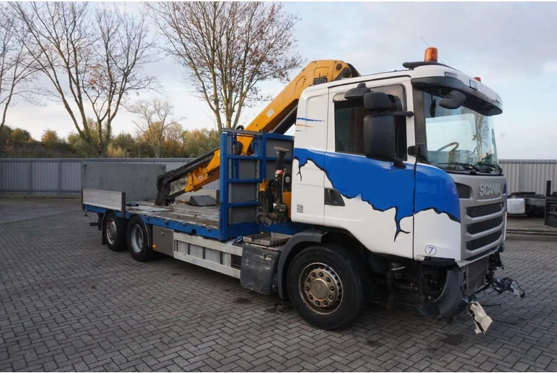Scania G490 / ENGINE RUNNING / RETARDER / EFFER 255-5S CRANE REMOTE / PLATFORM / FULL-AIR / AUTOMATIC / EURO-6 / 2014 - شاحنة كرين: صورة 4 Scania G490 / ENGINE RUNNING / RETARDER / EFFER 255-5S CRANE REMOTE / PLATFORM / FULL-AIR / AUTOMATIC / EURO-6 / 2014 - شاحنة كرين: صورة 4