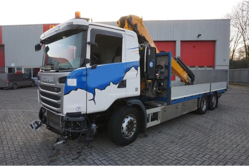 Scania G490 / ENGINE RUNNING / RETARDER / EFFER 255-5S CRANE REMOTE / PLATFORM / FULL-AIR / AUTOMATIC / EURO-6 / 2014 - شاحنة كرين: صورة 1 Scania G490 / ENGINE RUNNING / RETARDER / EFFER 255-5S CRANE REMOTE / PLATFORM / FULL-AIR / AUTOMATIC / EURO-6 / 2014 - شاحنة كرين: صورة 1