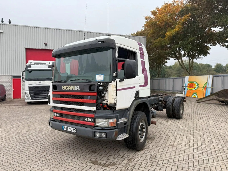 Scania P124-420 / ENGINE RUNNING / RETARDER / BIG AXLE / FULL-STEEL / ONLY: 540918 KM / OLD TACHO / AIRCO / MANUAL / EURO-3 / 2002 - شاحنة هيكل كابينة: صورة 1 Scania P124-420 / ENGINE RUNNING / RETARDER / BIG AXLE / FULL-STEEL / ONLY: 540918 KM / OLD TACHO / AIRCO / MANUAL / EURO-3 / 2002 - شاحنة هيكل كابينة: صورة 1