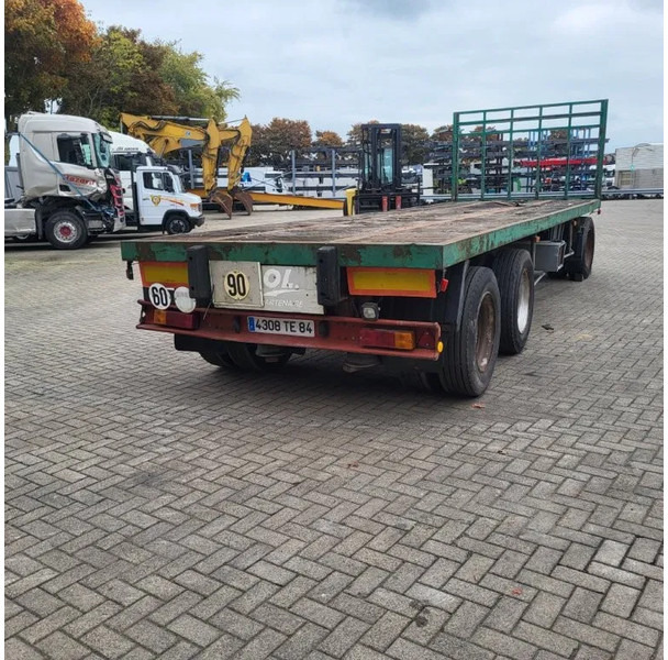 Trouillet RT 3240 / AIR SUSPENSION / PLATEAU 8M / LOADING HEIGHT:115CM / DRUM BRAKES / 3X ROR AXLES / 1990 - عربة مقطورة: صورة 4 Trouillet RT 3240 / AIR SUSPENSION / PLATEAU 8M / LOADING HEIGHT:115CM / DRUM BRAKES / 3X ROR AXLES / 1990 - عربة مقطورة: صورة 4