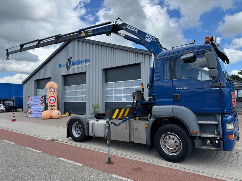 MAN TGA 18.310, Crane Pesci SE155N/4, Manual Kran, Grua, Grue, Kraan - وحدة جر: صورة 1 MAN TGA 18.310, Crane Pesci SE155N/4, Manual Kran, Grua, Grue, Kraan - وحدة جر: صورة 1