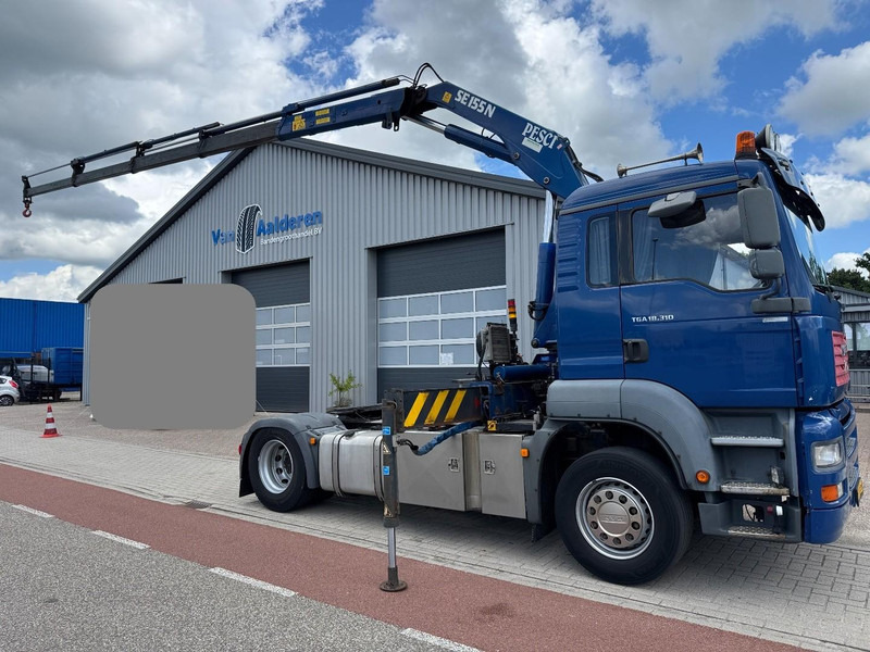 MAN TGA 18.310, Crane Pesci SE155N/4, Manual Kran, Grua, Grue, Kraan - وحدة جر: صورة 1 MAN TGA 18.310, Crane Pesci SE155N/4, Manual Kran, Grua, Grue, Kraan - وحدة جر: صورة 1