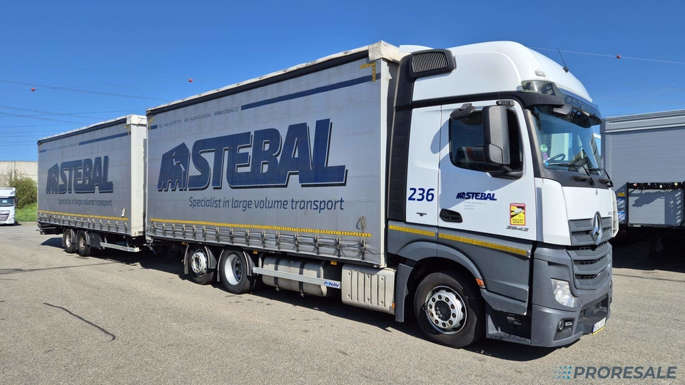 MERCEDES-BENZ ACTROS 2542 6X2 EURO 6 velkoobjemová souprava - prodejné jen s přívěsem PANAV P0465Z - cena je za celou soupravu - شاحنة ستارة: صورة 1 MERCEDES-BENZ ACTROS 2542 6X2 EURO 6 velkoobjemová souprava - prodejné jen s přívěsem PANAV P0465Z - cena je za celou soupravu - شاحنة ستارة: صورة 1
