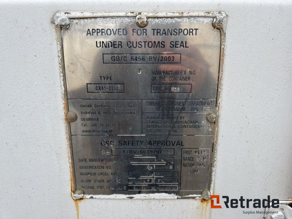 معدات البناء 20 fod Skibs container (A0025184): صورة 7