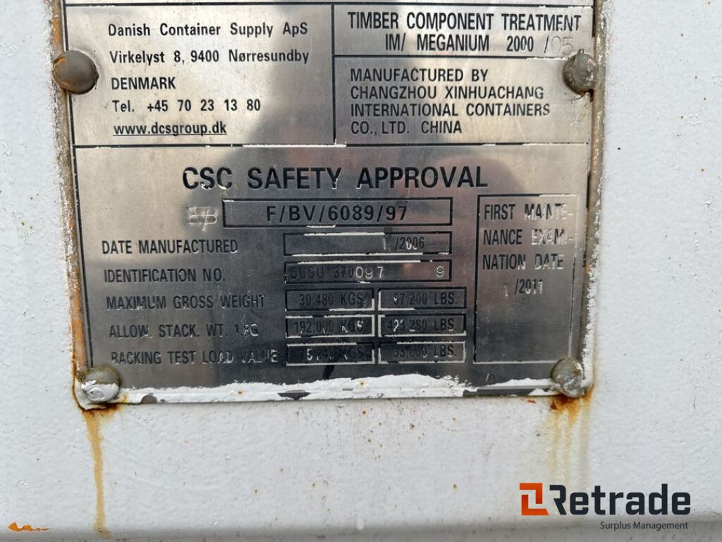 معدات البناء 20 fod Skibs container (A0025184): صورة 8