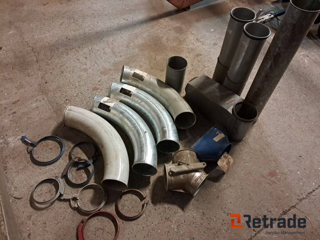 Lot med rør til Korntransport Kongskilde Ø160mm - معدات ما بعد الحصاد: صورة 1 Lot med rør til Korntransport Kongskilde Ø160mm - معدات ما بعد الحصاد: صورة 1