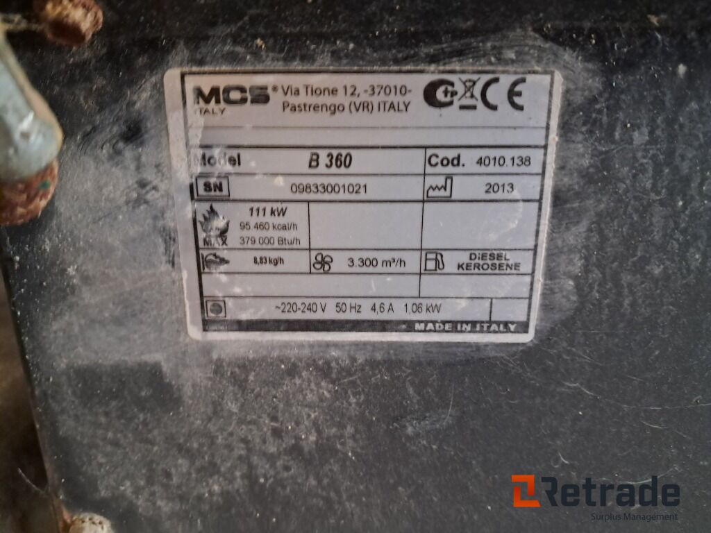 Varmekanon Master B 360 - آليات: صورة 5 Varmekanon Master B 360 - آليات: صورة 5