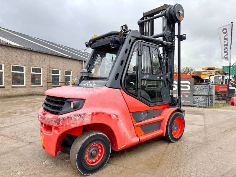 رافعة شوكية ديزل Linde H80D-03 - Triplex / German Machine: صورة 5