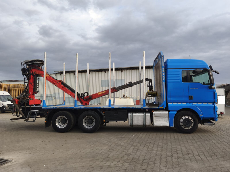 MAN TGX 26.500 Holz-LKW Euro6 6x4 Holztransporter m Palfinger (16) - شاحنة قطع الأشجار, شاحنة كرين: صورة 4 MAN TGX 26.500 Holz-LKW Euro6 6x4 Holztransporter m Palfinger (16) - شاحنة قطع الأشجار, شاحنة كرين: صورة 4