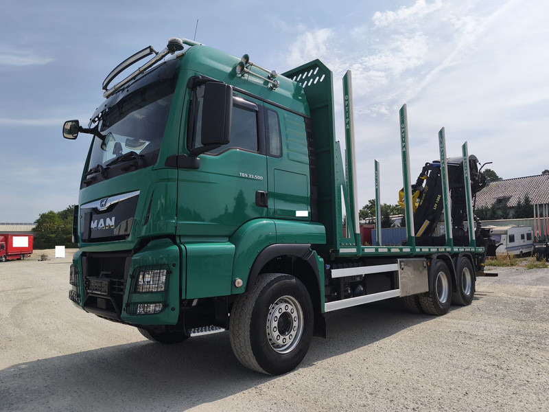 MAN TGX 33.500 Holz LKW Euro6 6x4 (9) - شاحنة قطع الأشجار, شاحنة كرين: صورة 1 MAN TGX 33.500 Holz LKW Euro6 6x4 (9) - شاحنة قطع الأشجار, شاحنة كرين: صورة 1