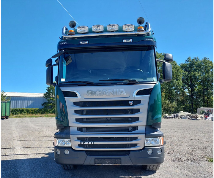 شاحنة قطع الأشجار, شاحنة كرين Scania R490 6x4 Euro 6 Kurzholz Palfinger AHK (2): صورة 6