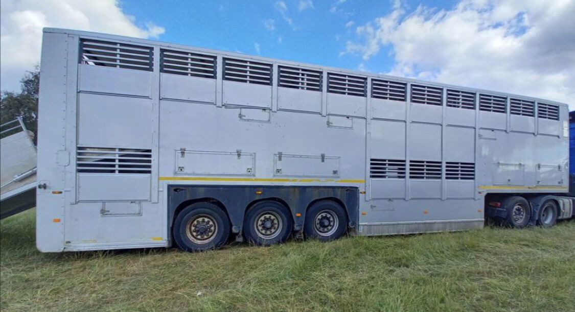 Gray and Adams Gadd3 / Works Great / Hydraulic / 2 Levels - نصف مقطورة لنقل الحيوانات: صورة 2 Gray and Adams Gadd3 / Works Great / Hydraulic / 2 Levels - نصف مقطورة لنقل الحيوانات: صورة 2