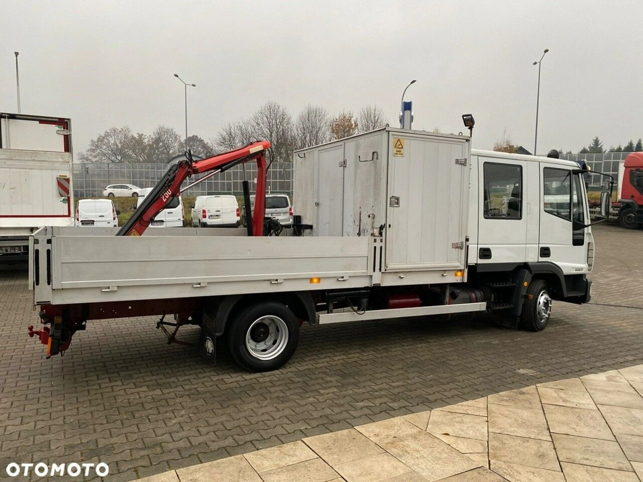 شاحنات مسطحة, شاحنة كرين Iveco Eurocargo ML80E17 / HDS HMF / 1 Owner / Doka: صورة 10