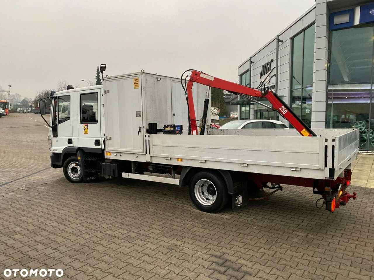 شاحنات مسطحة, شاحنة كرين Iveco Eurocargo ML80E17 / HDS HMF / 1 Owner / Doka: صورة 11