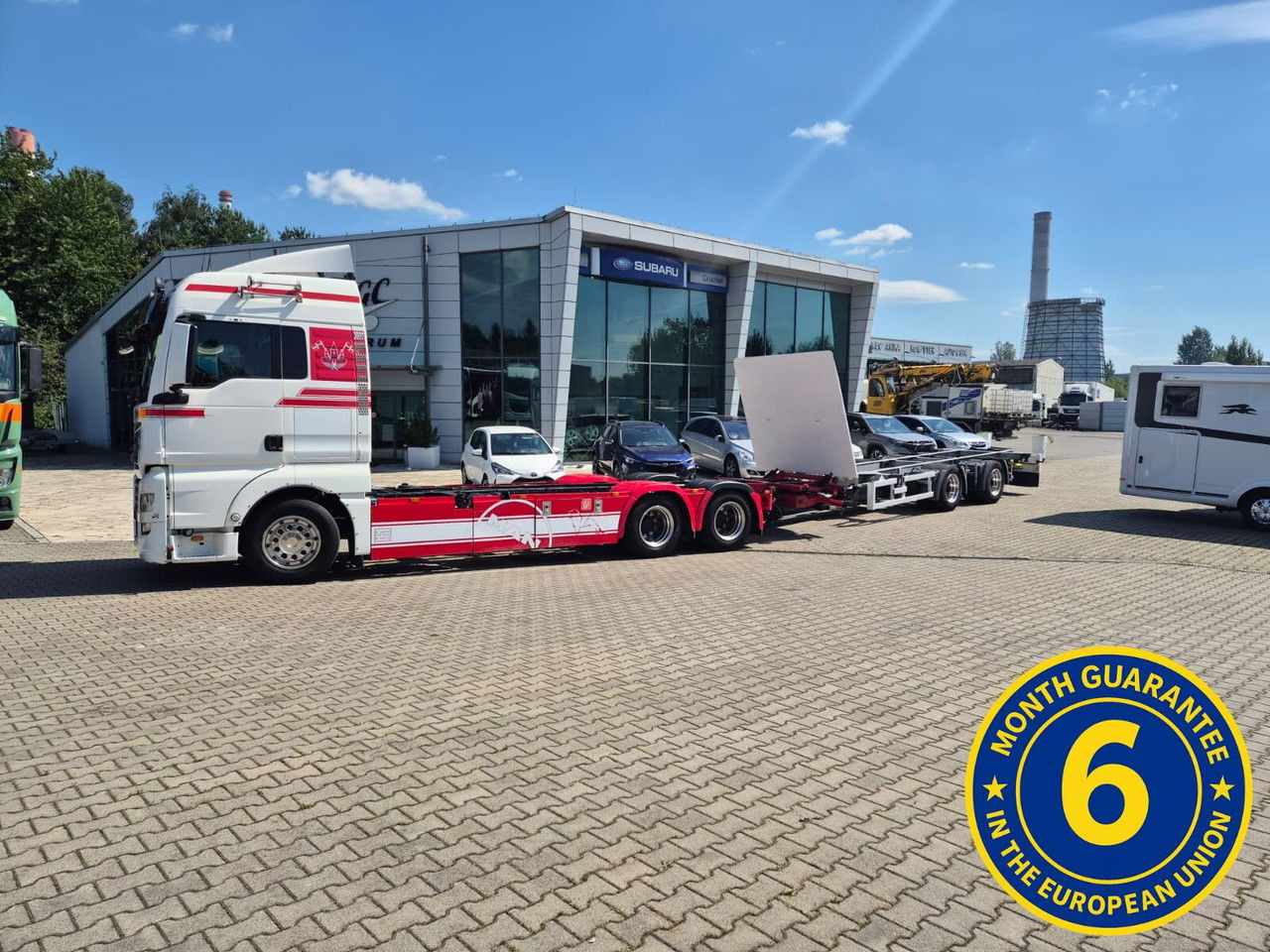 MAN TGX 28 28.420 , 6x2-2 LL + Trailer HFR KM 20 / 1 Owner / E6 /Techni - شاحنات الحاويات / جسم علوي قابل للتغيير شاحنة: صورة 1 MAN TGX 28 28.420 , 6x2-2 LL + Trailer HFR KM 20 / 1 Owner / E6 /Techni - شاحنات الحاويات / جسم علوي قابل للتغيير شاحنة: صورة 1