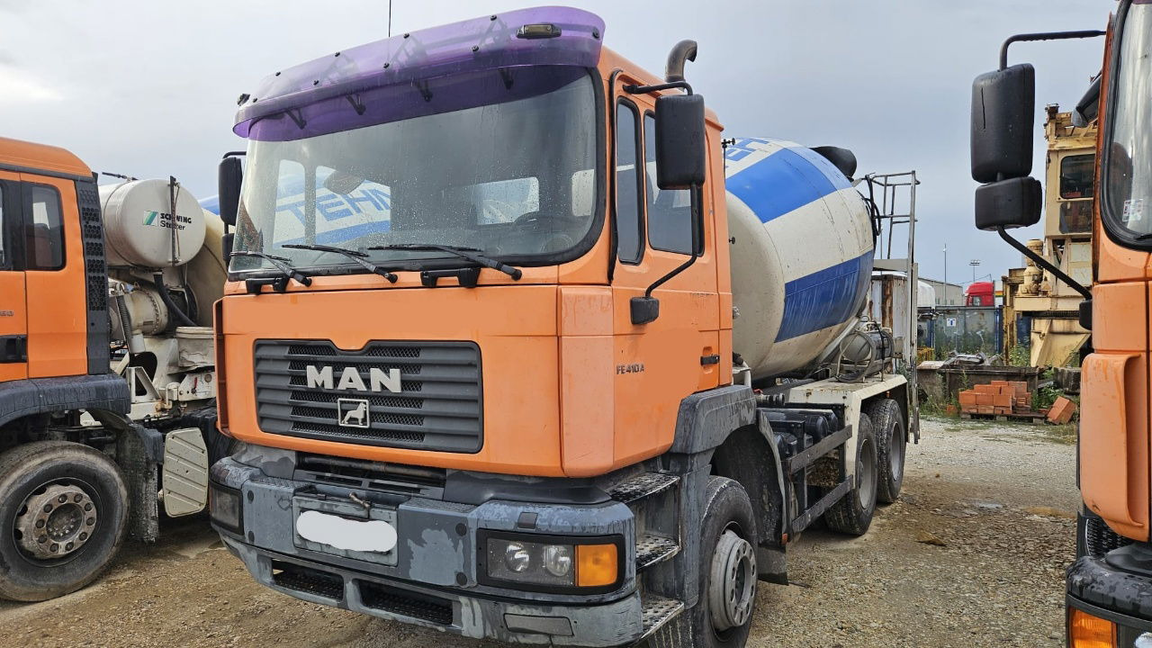 MAN FE 410A 8x4 mixer - 7m3 - euro 3 - شاحنة خلاطة خرسانة: صورة 1 MAN FE 410A 8x4 mixer - 7m3 - euro 3 - شاحنة خلاطة خرسانة: صورة 1