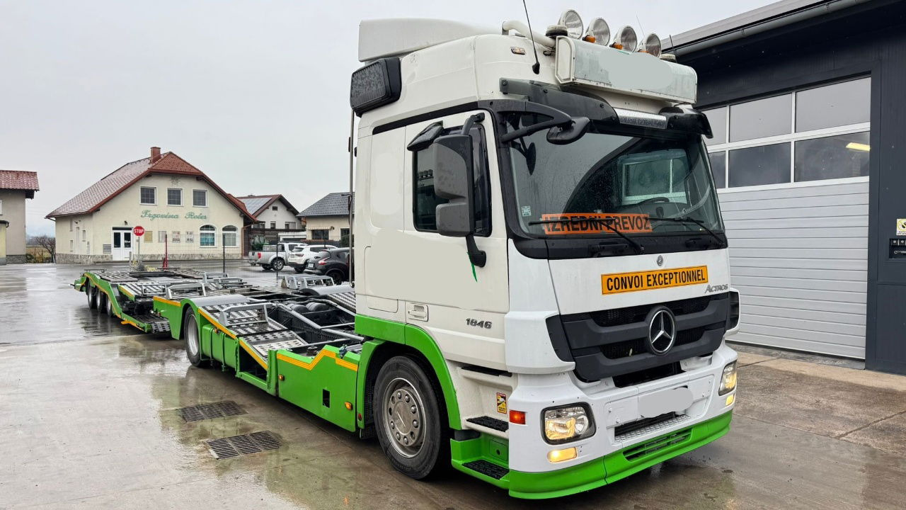 Mercedes-Benz Actros 1846 4x2 LKW transporter + Boerner trailer - شاحنة نقل سيارات شاحنة: صورة 3 Mercedes-Benz Actros 1846 4x2 LKW transporter + Boerner trailer - شاحنة نقل سيارات شاحنة: صورة 3