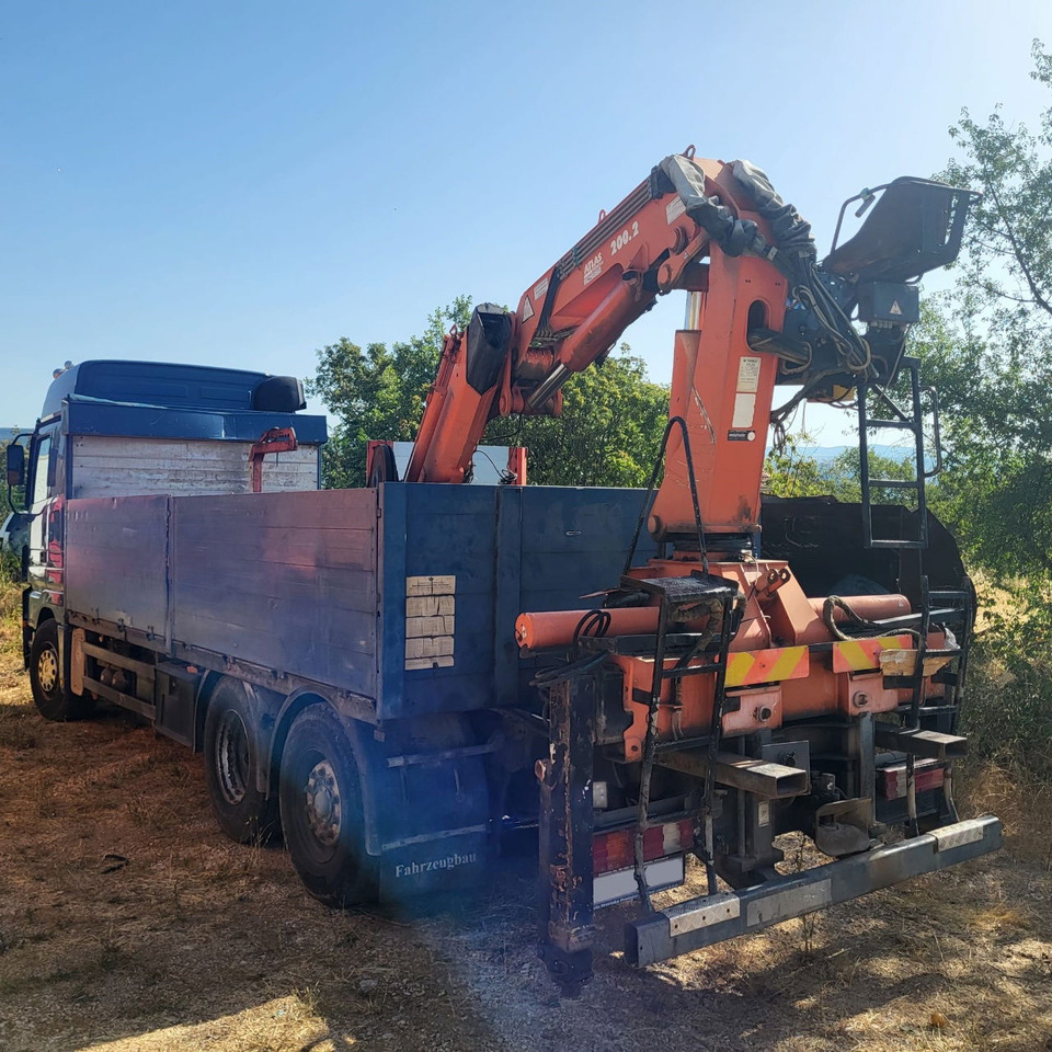 Mercedes-Benz Actros 2546 L 6x2 stake body - crane Atlas 200.2 - شاحنات مسطحة, شاحنة كرين: صورة 4 Mercedes-Benz Actros 2546 L 6x2 stake body - crane Atlas 200.2 - شاحنات مسطحة, شاحنة كرين: صورة 4