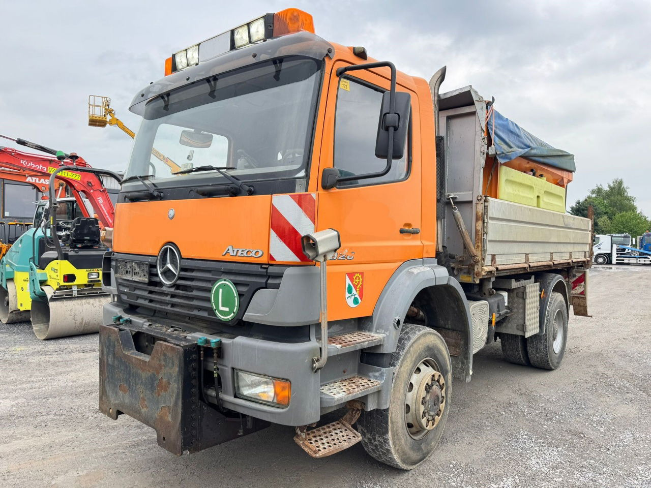 Mercedes-Benz Atego 1828 AK 4X4 meiller tipper - snow plow - salt spreader - شاحنة قلاب: صورة 1 Mercedes-Benz Atego 1828 AK 4X4 meiller tipper - snow plow - salt spreader - شاحنة قلاب: صورة 1