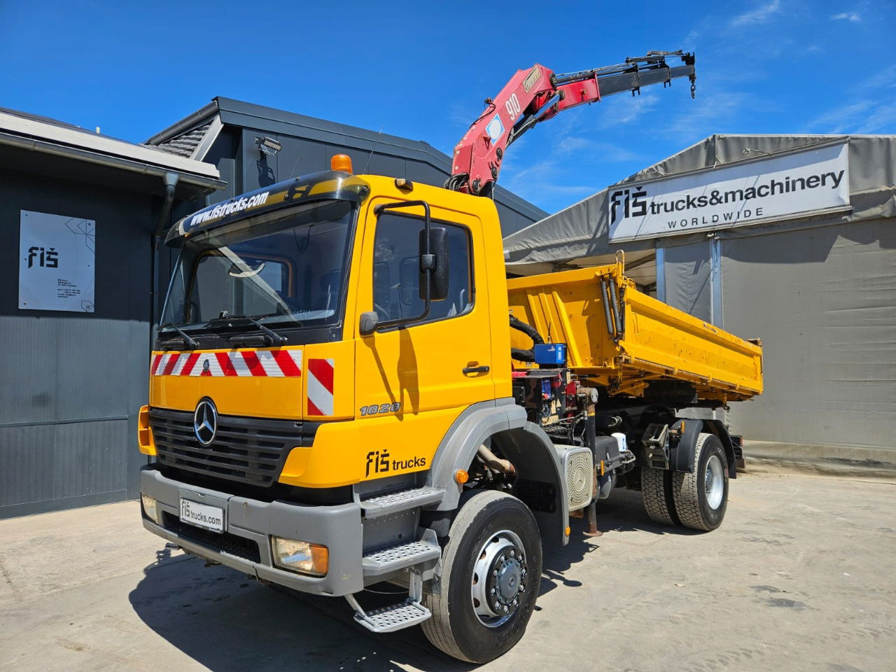 Mercedes-Benz Atego 1828 AK meiller tipper 4x4 - crane 9.5M - remote control - شاحنة قلاب: صورة 1 Mercedes-Benz Atego 1828 AK meiller tipper 4x4 - crane 9.5M - remote control - شاحنة قلاب: صورة 1