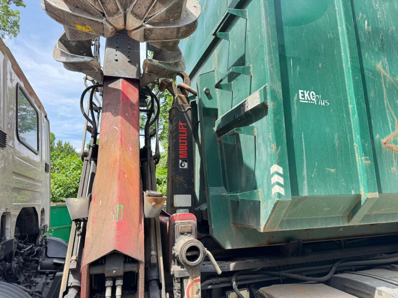 Scania P 410 6x2 penz crane 12Z + abroll multilift + scissors - steering axle - شاحنات الحاويات / جسم علوي قابل للتغيير شاحنة: صورة 3 Scania P 410 6x2 penz crane 12Z + abroll multilift + scissors - steering axle - شاحنات الحاويات / جسم علوي قابل للتغيير شاحنة: صورة 3