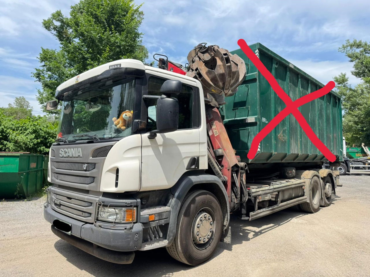 Scania P 410 6x2 penz crane 12Z + abroll multilift + scissors - steering axle - شاحنات الحاويات / جسم علوي قابل للتغيير شاحنة: صورة 1 Scania P 410 6x2 penz crane 12Z + abroll multilift + scissors - steering axle - شاحنات الحاويات / جسم علوي قابل للتغيير شاحنة: صورة 1