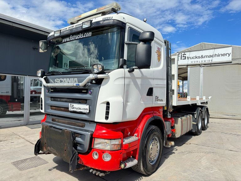 Scania R400 6x4 abroll tipper + plato - شاحنات الحاويات / جسم علوي قابل للتغيير شاحنة: صورة 1 Scania R400 6x4 abroll tipper + plato - شاحنات الحاويات / جسم علوي قابل للتغيير شاحنة: صورة 1