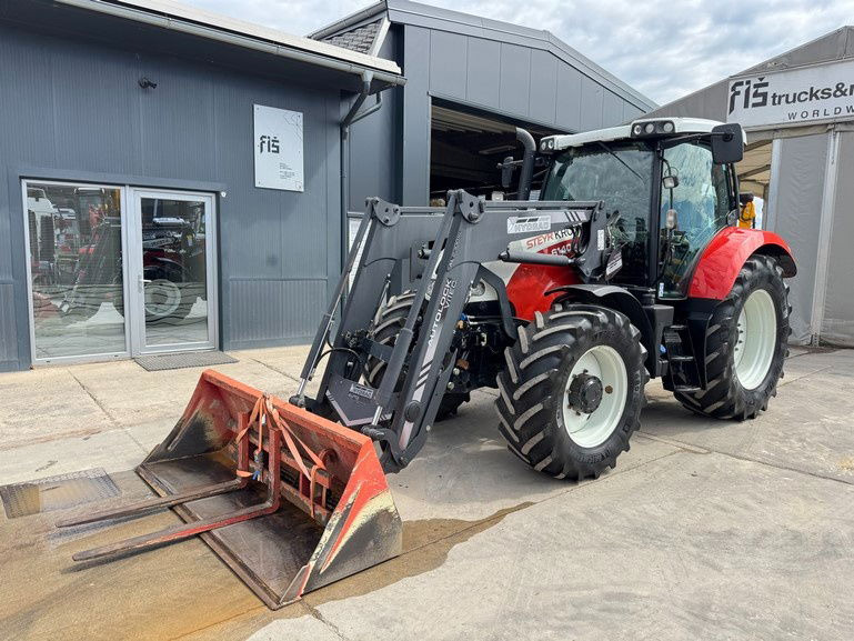 Steyr 6140 Profi 4x4 aut. arm + bucket - جرار: صورة 1 Steyr 6140 Profi 4x4 aut. arm + bucket - جرار: صورة 1
