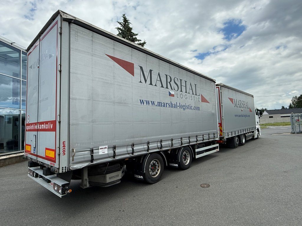 MAN TGX24.510 EURO 6 6x2 + Wecon - شاحنة ستارة, مقطورة ستارة جانبية: صورة 3 MAN TGX24.510 EURO 6 6x2 + Wecon - شاحنة ستارة, مقطورة ستارة جانبية: صورة 3