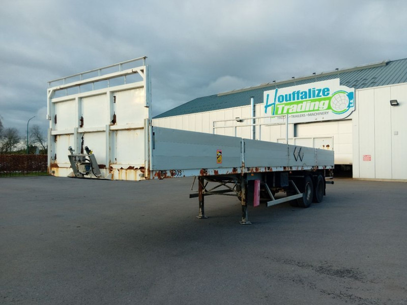 Trailor 2 axles / Full steel - rail side/ridelles - نصف مقطورة مسطحة: صورة 1 Trailor 2 axles / Full steel - rail side/ridelles - نصف مقطورة مسطحة: صورة 1