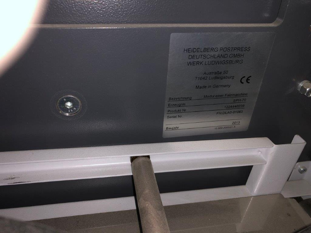 Heidelberg Stahlfolder SPH-70 stream delivery - آلة الطي: صورة 4 Heidelberg Stahlfolder SPH-70 stream delivery - آلة الطي: صورة 4