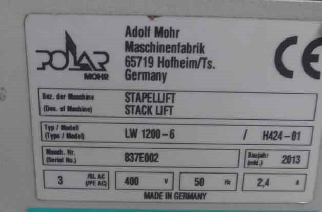 Polar LW 1200-6 stack lift - معدات المستودعات: صورة 5 Polar LW 1200-6 stack lift - معدات المستودعات: صورة 5
