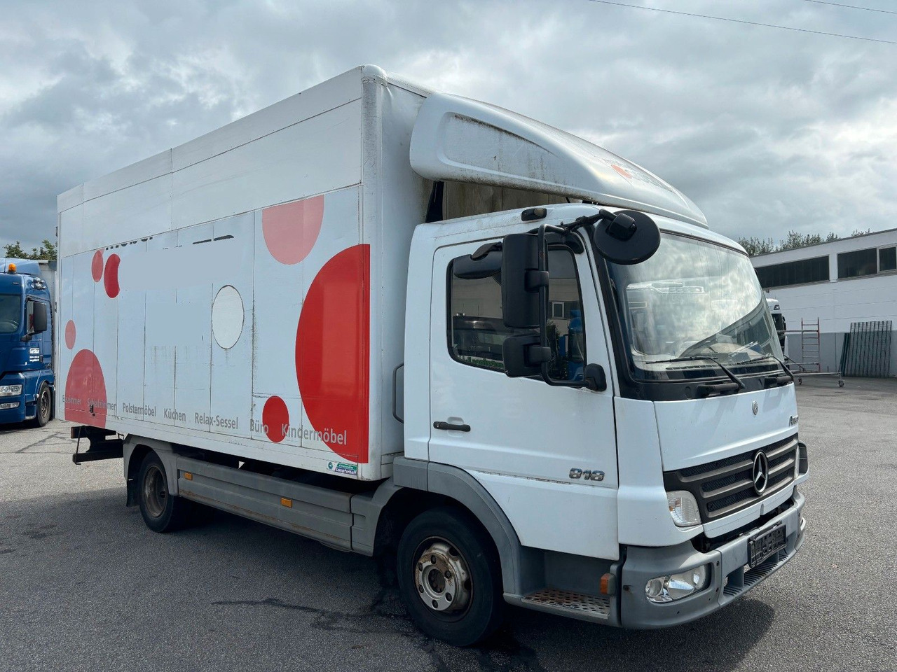 شاحنة مغلقة الصندوق Mercedes-Benz Atego 818 Kurze Radstand Blattfederung: صورة 6