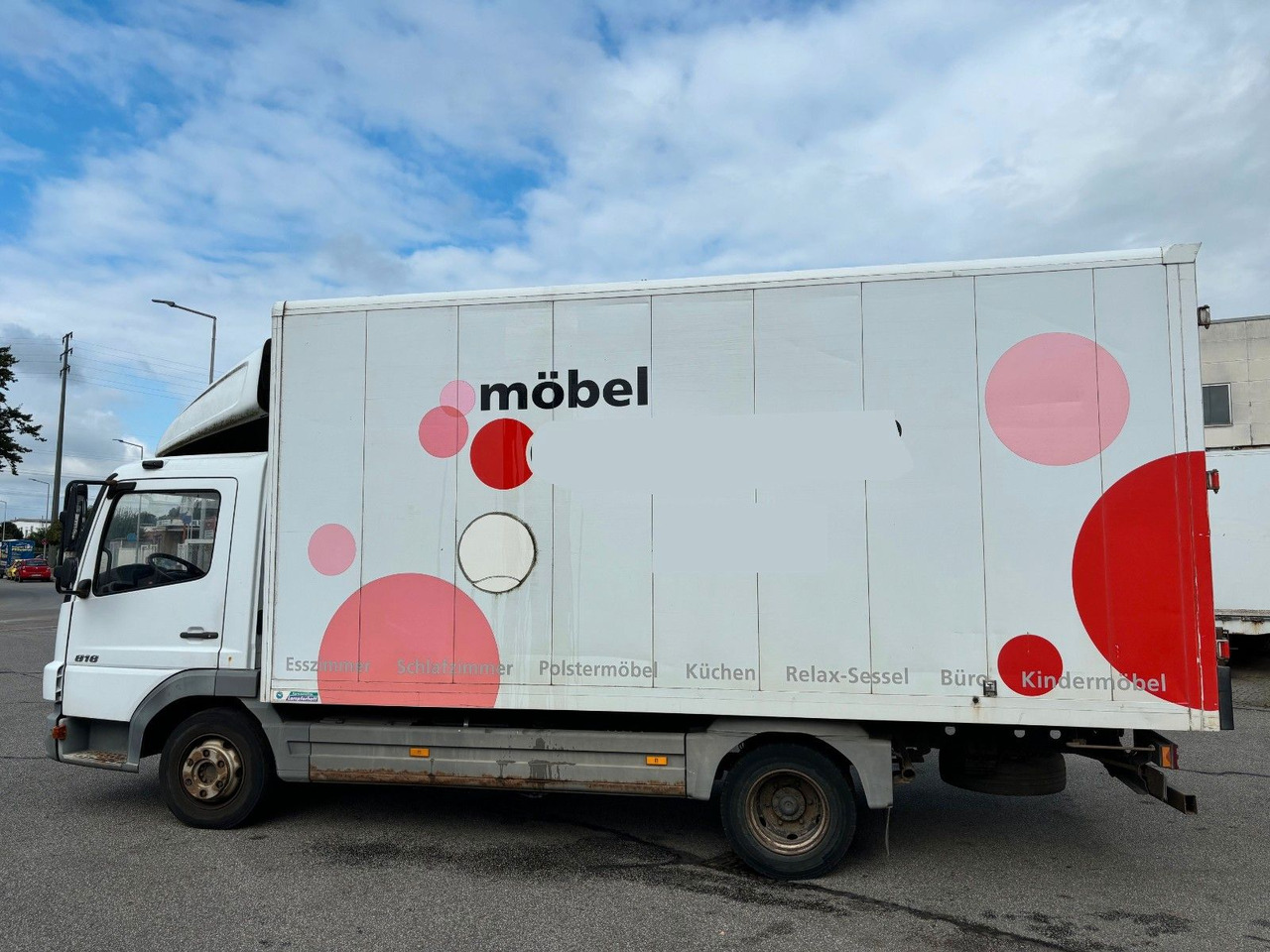 شاحنة مغلقة الصندوق Mercedes-Benz Atego 818 Kurze Radstand Blattfederung: صورة 7