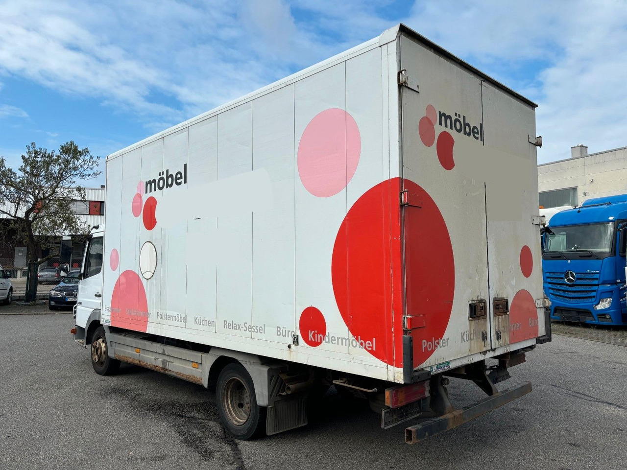 شاحنة مغلقة الصندوق Mercedes-Benz Atego 818 Kurze Radstand Blattfederung: صورة 8