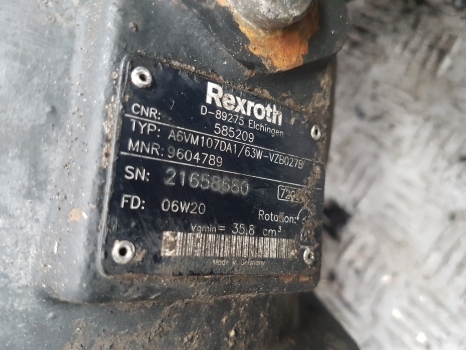 Manitou Mrt2540 Drive Motor, Reducer Rextroth A6vm107da1/63w-vzb027b, 9604789 - مضخة هيدروليكية - رافعة تلسكوبية: صورة 2 Manitou Mrt2540 Drive Motor, Reducer Rextroth A6vm107da1/63w-vzb027b, 9604789 - مضخة هيدروليكية - رافعة تلسكوبية: صورة 2