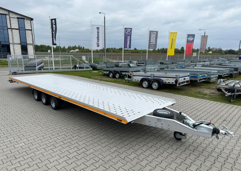 GROMEX Gromex laweta aluminiowa | 850x210cm | DMC 3500kg | platforma na 2 auta | 3 osie AL-KO | OŚWIETLENIE LED - مقطورة شحن نقل السيارات: صورة 4 GROMEX Gromex laweta aluminiowa | 850x210cm | DMC 3500kg | platforma na 2 auta | 3 osie AL-KO | OŚWIETLENIE LED - مقطورة شحن نقل السيارات: صورة 4