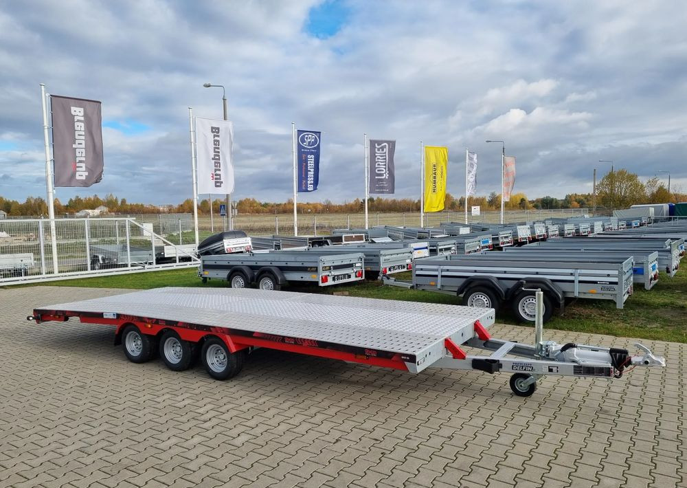TA-NO TA-NO Scorpio 55 PREMIUM laweta 3 osiowa 5.5m 3500kg DMC najazdy niski załadunek - مقطورة شحن نقل السيارات: صورة 1 TA-NO TA-NO Scorpio 55 PREMIUM laweta 3 osiowa 5.5m 3500kg DMC najazdy niski załadunek - مقطورة شحن نقل السيارات: صورة 1