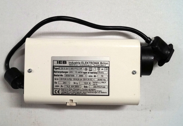 IEB 90587858 | IEB charger EFG 230 G 24/12 B65-FP02 WR 24V12,6A 220V 50/60Hz fro - بطارية - معدات المناولة: صورة 1 IEB 90587858 | IEB charger EFG 230 G 24/12 B65-FP02 WR 24V12,6A 220V 50/60Hz fro - بطارية - معدات المناولة: صورة 1