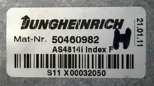 Jungheinrich 50460982 | Hef regeling Lifting controller AS4814i index F from ET - وحدة تحكم الكتروني - معدات المناولة: صورة 2 Jungheinrich 50460982 | Hef regeling Lifting controller AS4814i index F from ET - وحدة تحكم الكتروني - معدات المناولة: صورة 2