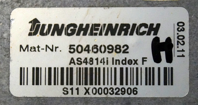 Jungheinrich 50460982 | Hef regeling Lifting controller AS4814i index F from ET - وحدة تحكم الكتروني - معدات المناولة: صورة 2 Jungheinrich 50460982 | Hef regeling Lifting controller AS4814i index F from ET - وحدة تحكم الكتروني - معدات المناولة: صورة 2