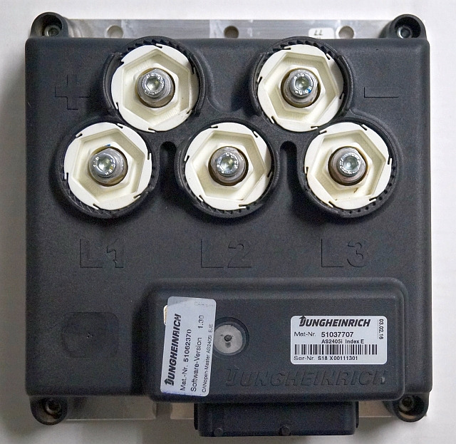 Jungheinrich 51037707 | Rij regeling driving controller AS2405i index E Sw. 1,31 - وحدة تحكم الكتروني - معدات المناولة: صورة 1 Jungheinrich 51037707 | Rij regeling driving controller AS2405i index E Sw. 1,31 - وحدة تحكم الكتروني - معدات المناولة: صورة 1
