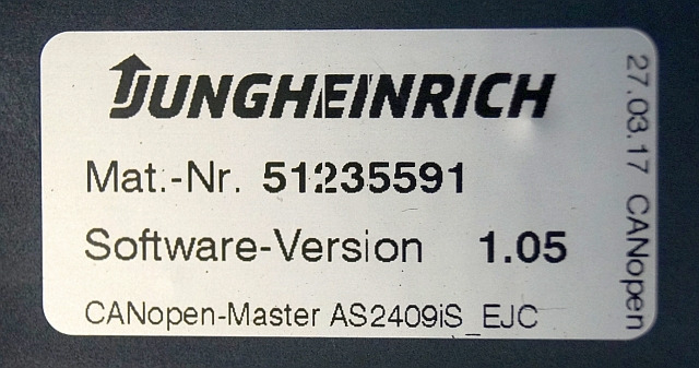Jungheinrich 51206665 | Rij/hef regeling Drive/lift controller AS2409 i S Index - وحدة تحكم الكتروني - معدات المناولة: صورة 3 Jungheinrich 51206665 | Rij/hef regeling Drive/lift controller AS2409 i S Index - وحدة تحكم الكتروني - معدات المناولة: صورة 3