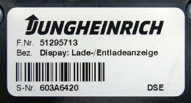Jungheinrich 51295713 | Battery indicator sn. 603A6420 - لوحة القيادة - معدات المناولة: صورة 3 Jungheinrich 51295713 | Battery indicator sn. 603A6420 - لوحة القيادة - معدات المناولة: صورة 3