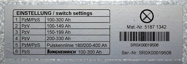 Jungheinrich 51871342 | build in charger 24V/30A 100-300Ah sn. SR0X00019508 - النظام الكهربائي - معدات المناولة: صورة 5 Jungheinrich 51871342 | build in charger 24V/30A 100-300Ah sn. SR0X00019508 - النظام الكهربائي - معدات المناولة: صورة 5