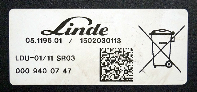 Linde 0009400747 | Display LDU-01/11 SR03 1502030113 from Linde R16HD-01 year 2 - لوحة القيادة - معدات المناولة: صورة 3 Linde 0009400747 | Display LDU-01/11 SR03 1502030113 from Linde R16HD-01 year 2 - لوحة القيادة - معدات المناولة: صورة 3
