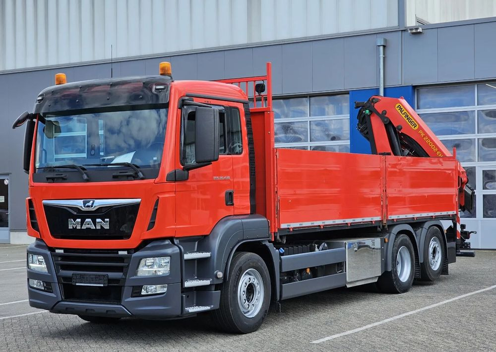 MAN MAN TGS 26.430 | Skrzynia + HDS Palfinger PK 22002 |6-krotne hydrauliczne przedłużenia | PILOT | Pneumatyka | - شاحنات مسطحة, شاحنة كرين: صورة 1 MAN MAN TGS 26.430 | Skrzynia + HDS Palfinger PK 22002 |6-krotne hydrauliczne przedłużenia | PILOT | Pneumatyka | - شاحنات مسطحة, شاحنة كرين: صورة 1