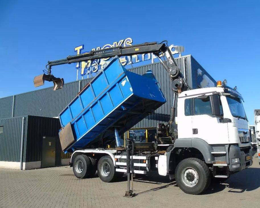 شاحنة قلاب, شاحنة كرين MAN TGS 26.400 6x6 – Wywrotka 3-stronna Meiller + Żuraw HIAB 166 E3 HIPRO – 429.222 km – Euro 4: صورة 29 شاحنة قلاب, شاحنة كرين MAN TGS 26.400 6x6 – Wywrotka 3-stronna Meiller + Żuraw HIAB 166 E3 HIPRO – 429.222 km – Euro 4: صورة 29